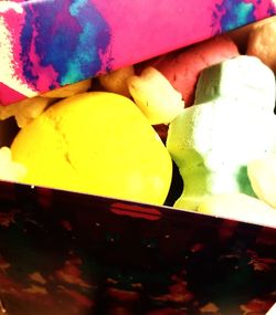 Close-up of multi colored candies