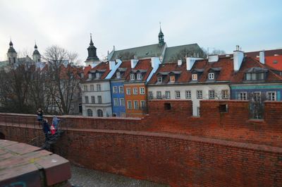 Buildings against sky in city