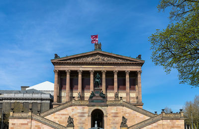 Low angle view of historical building against sky