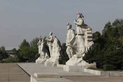 Low angle view of statue