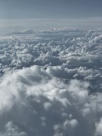 Aerial view of clouds in sky