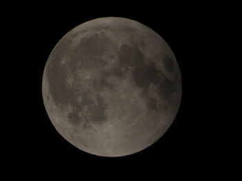 Close-up of moon at night