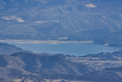 Aerial view of dramatic landscape