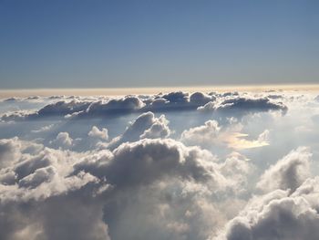 Low angle view of clouds in sky