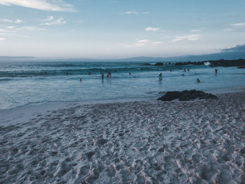 Group of people on beach