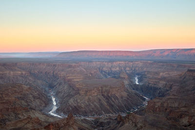 The view of fish river canyon