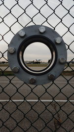 Close-up of chainlink fence