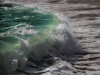 Water splashing in sea