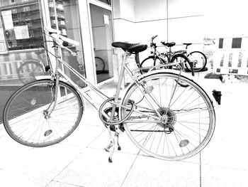 Bicycle on street in city
