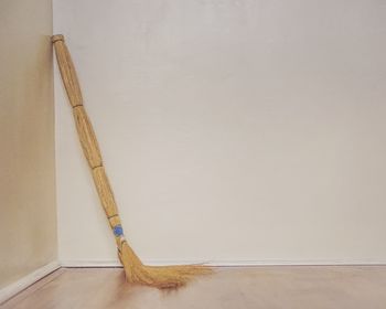 Wooden post on wall at home