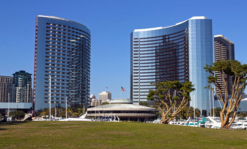 A view on hotel marriott in san diego,california,usa on april 7,2014.