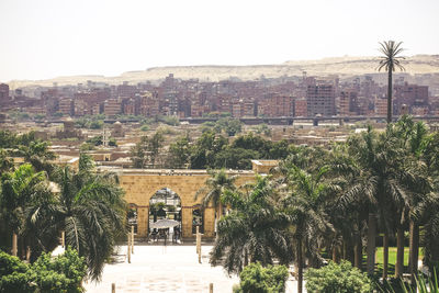 View of historical building against clear sky