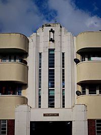 Low angle view of building against sky