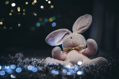 Close-up of christmas decorations on tree
