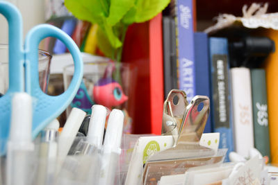 Close-up of objects for sale at store