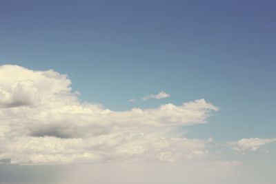 Low angle view of cloudy sky