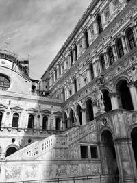 Low angle view of historical building against sky