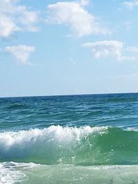 Scenic view of sea against sky