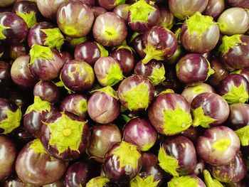 Full frame shot of fruits in market