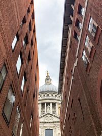 Low angle view of buildings against sky