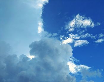 Low angle view of clouds in sky