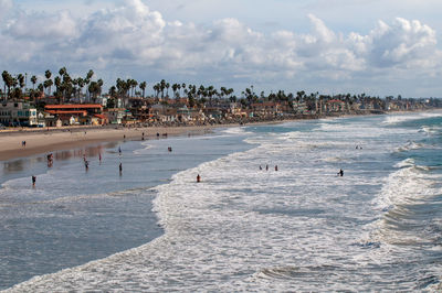 Group of people on beach