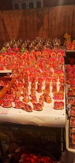 View of cake for sale in market