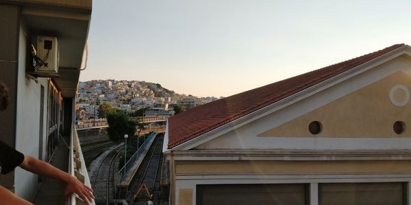 Low angle view of buildings against sky