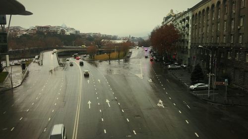 View of city street