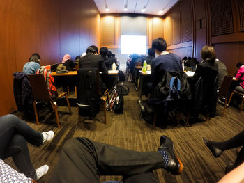 People sitting on chair