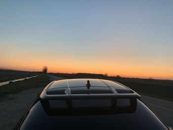Sunset view with an amazing toyota c-hr 2.0l