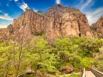 View of rock formations