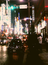 City street at night