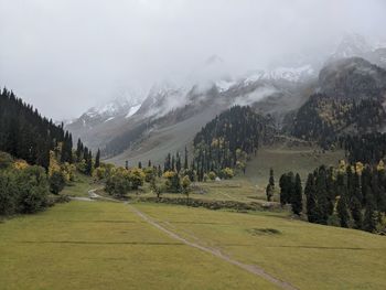 Scenic view of landscape against sky