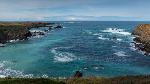 Scenic view of sea against sky