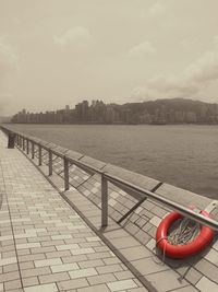 View of river against sky