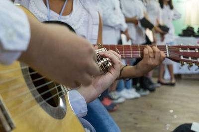 Man playing guitar