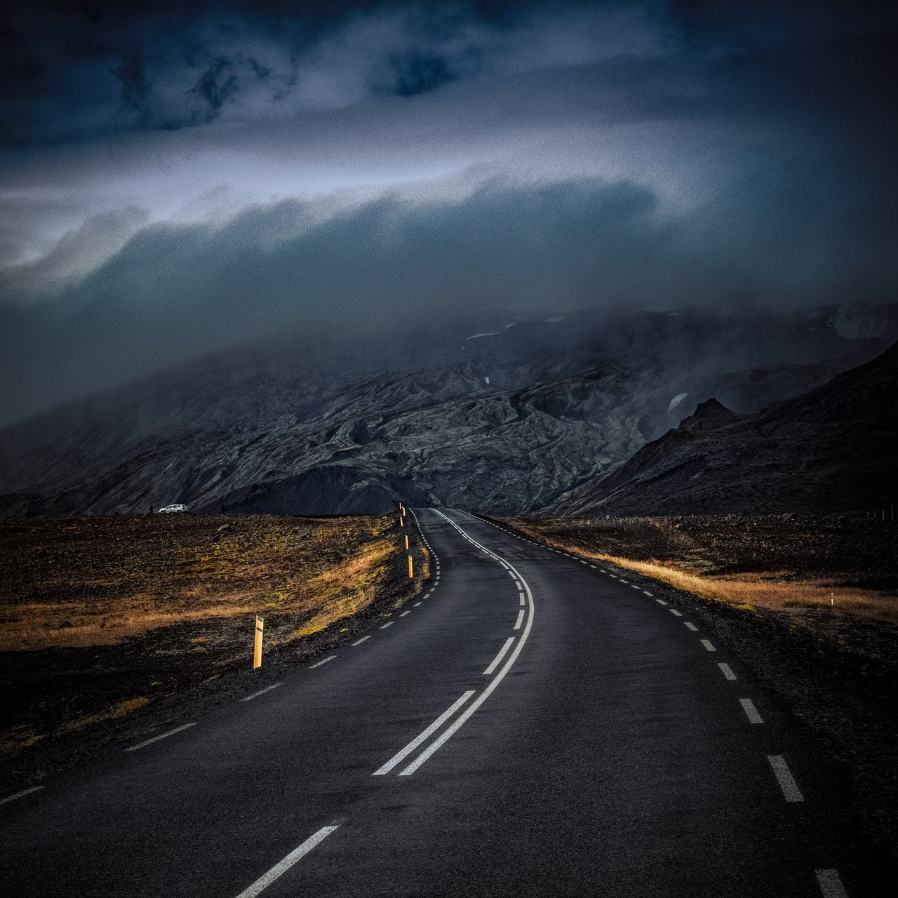 road, road marking, marking, the way forward, transportation, mountain, direction, symbol, sign, no people, sky, cloud - sky, non-urban scene, beauty in nature, nature, empty road, country road, scenics - nature, country, diminishing perspective, outdoors, dividing line, long