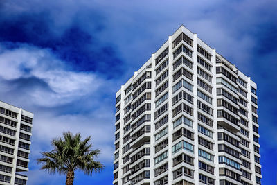 Low angle view of modern building against sky