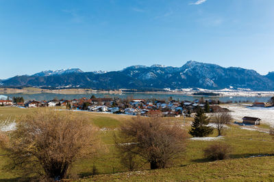 Scenic view of buildings against sky