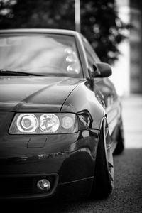 Close-up of vintage car