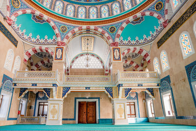 Low angle view of ceiling of building