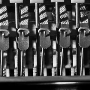 Full frame shot of computer keyboard