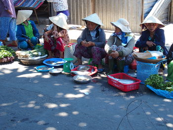 View of market stall for sale