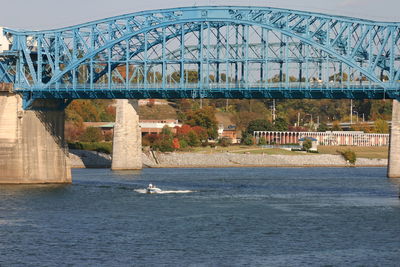 Bridge over river in city