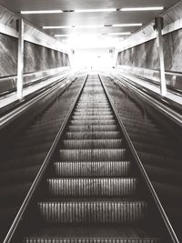 View of escalator