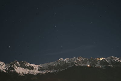 Mountains at night