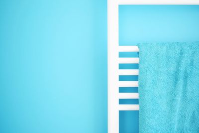 Close-up of towel rack