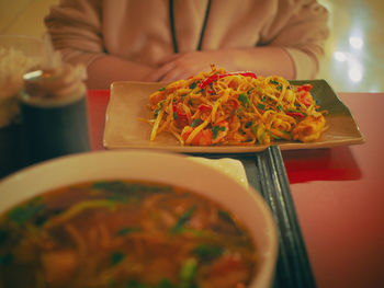 Close-up of food in plate