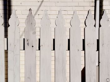 Close-up of wooden hanging outdoors